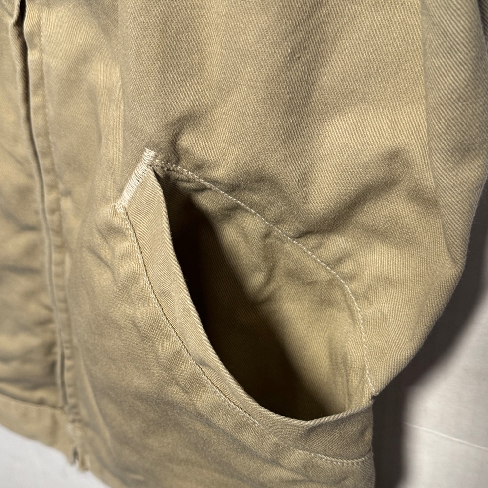 CARHARTT Vintage Detroit Jacket Unlined Made in USA American Script Logo Tan S - Picture 13 of 14